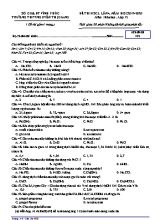 Đề khảo sát chất lượng lần 4 môn Hóa học Lớp 12 - Mã đề 102 - Năm học 2019-2020 - Trường THPT Nguyễn Thị Giang